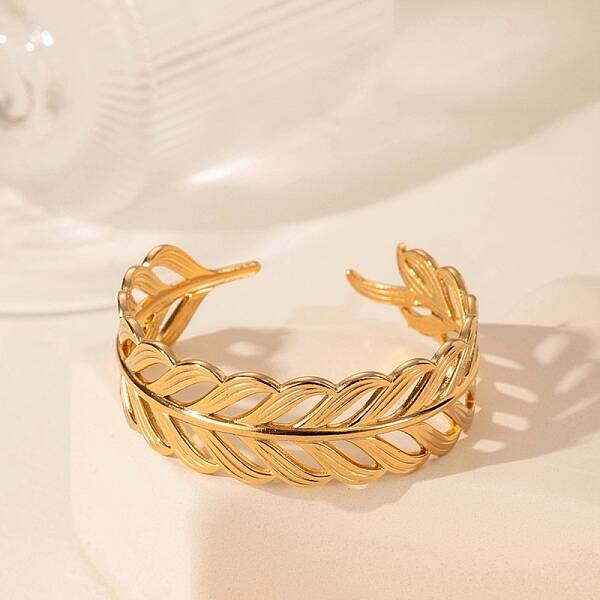 304 Stainless Steel Cuff Bangles for Women