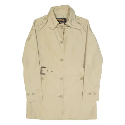 WOOLRICH Womens Overcoat Coat Beige S