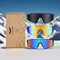 FEICE 3-Pack  Summer Frameless Polarized Sports Sunglasses | All-in-One Fits All Face Shapes | Unisex Cycling and Ski Tour Wi...