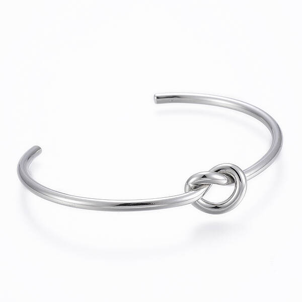 Tarnish Resistant Trendy 304 Stainless Steel Torque Cuff Bangles