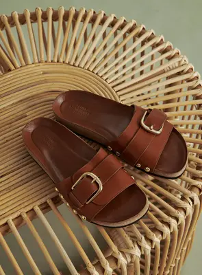 Sandal Cael C Cael Cuir Camel | Color: CAMEL | Size: 37