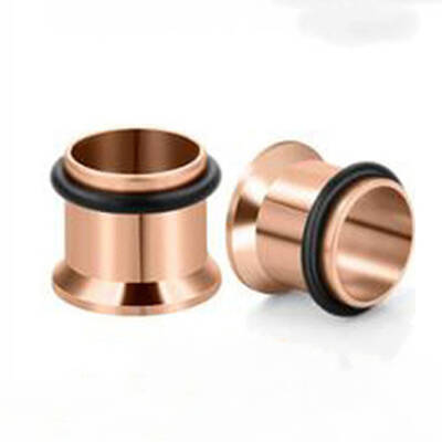 316 Surgical Stainless Steel Screw Ear Gauges Flesh Tunnels Plugs