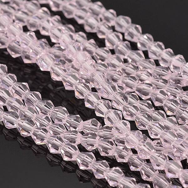 Bicone Glass Beads Strands