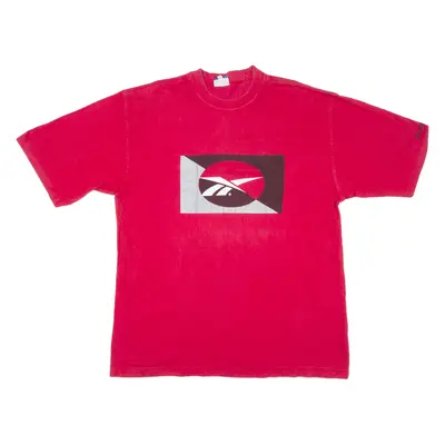 REEBOK Mens T-Shirt Red XL