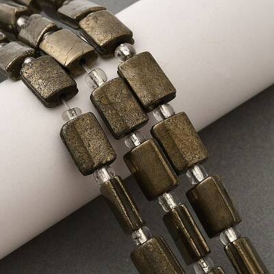 Natural Pyrite Beads Strands