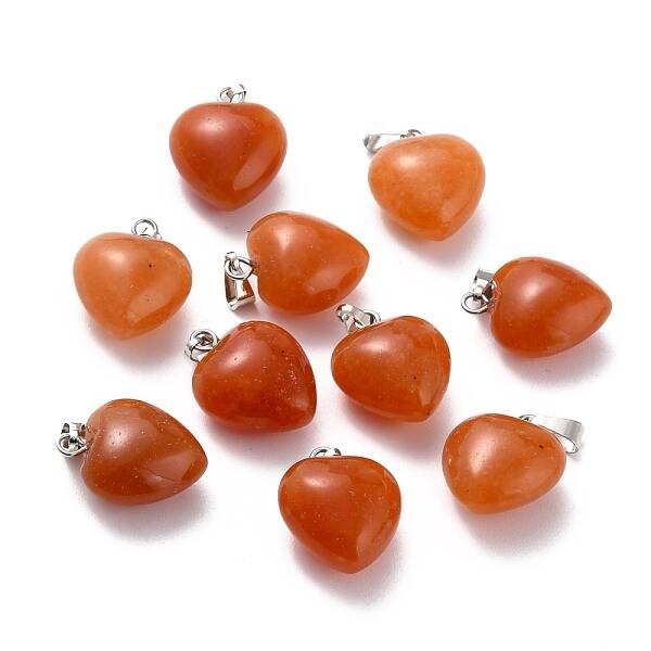 Natural Red Aventurine Pendants