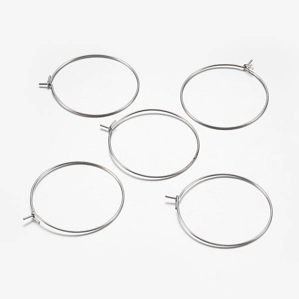 316 Surgical Stainless Steel Hoop Earrings Findings