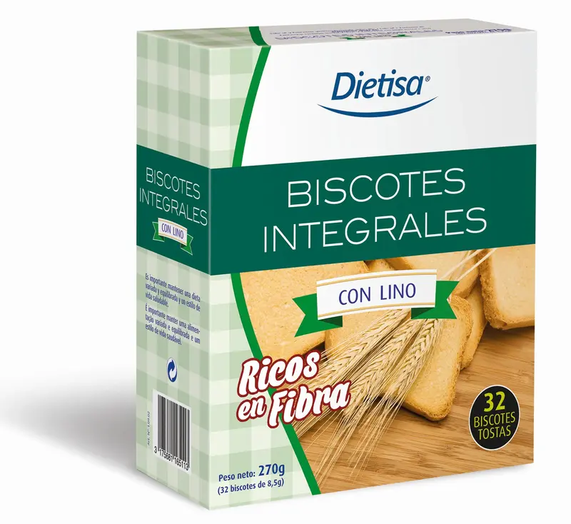 Dietisa Flax Biscuits 32 Pcs 270 Grams