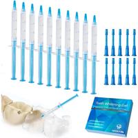 10pcs  Whitening Gels Kit 35% Carbamide Peroxide Bleaching Gel Syringe 0.1oz Refill Gel for  Whitening with LED Light Oral   ...