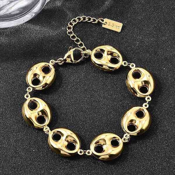 304 Stainless Steel Link Bracelets for Women