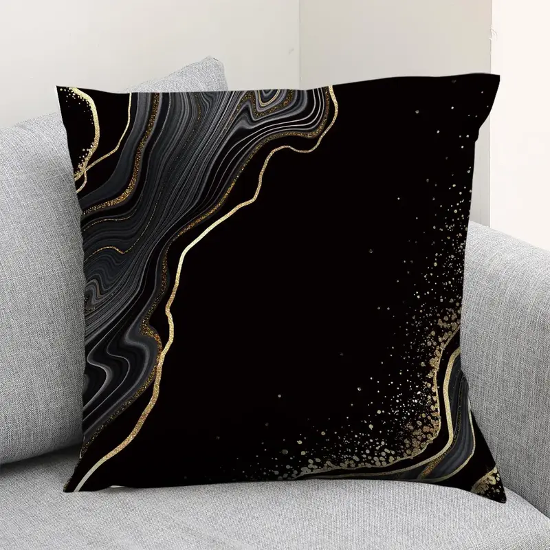 Modern Cushion Cover Without Filler, Geometric Abstract Line Print Throw Pillow Cover For Bedroom Living Room Home Decor