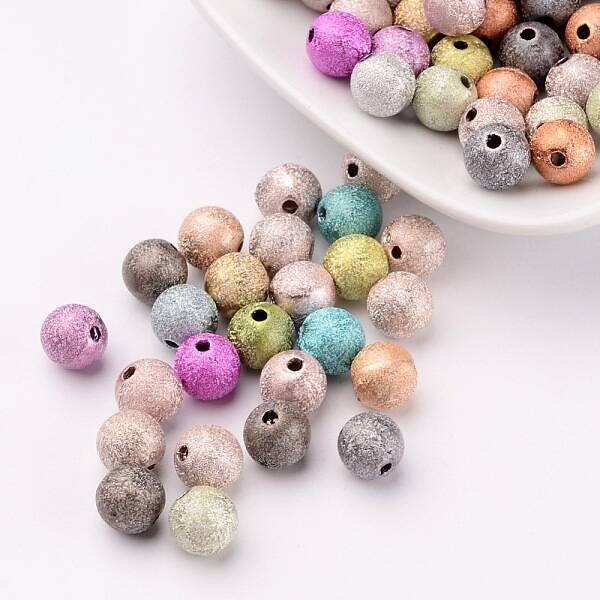 Spray Painted Acrylic Beads