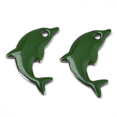 201 Stainless Steel Enamel Pendants