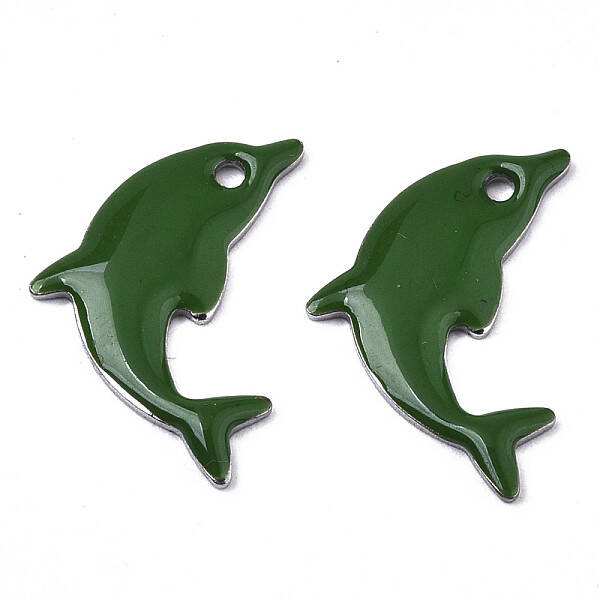 201 Stainless Steel Enamel Pendants