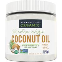Organic Coconut Oil - Unrefined and Cold-Pressed, Natural Hair Oil, Skin Oil and Cooking Oil with Fresh Flavor, Non-GMO Extra...
