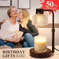 KLL 1 PC Candle Warmer Lamp with Timer - Adjustable Height, 24-Hour Cycle Timer, Dimmable, Ideal for Home Decor, Father's Day...