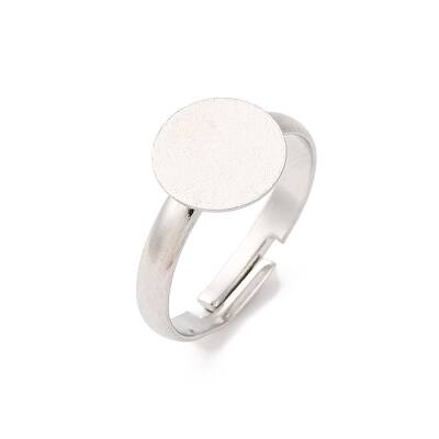 Adjustable Brass Pad Ring Base Findings
