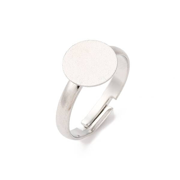 Adjustable Brass Pad Ring Base Findings