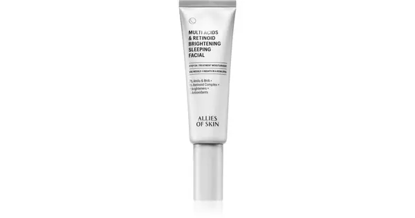 Allies of Skin Multi Acids & Retinoid Sleeping maschera face highlighter 48 ml