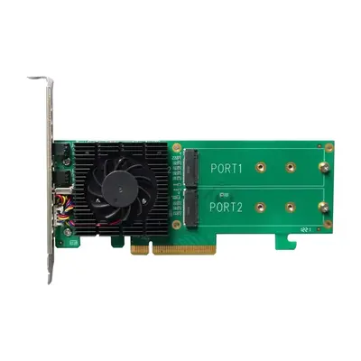SSD6202A HighPoint 2 x Ports PCI Express NVMe 3.0 x8 M.2 RAID Controller