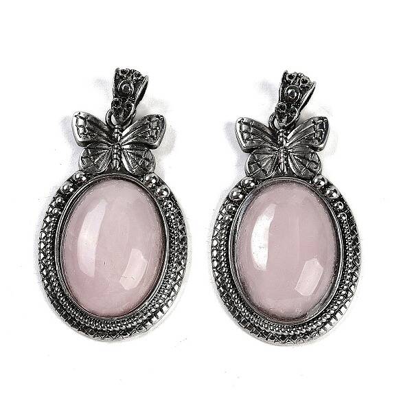 Natural Rose Quartz Pendants