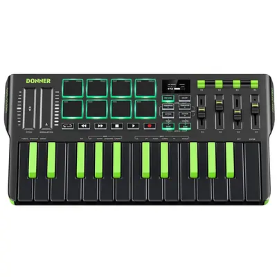 Donner DMK-25 PRO MIDI Keyboard - Green