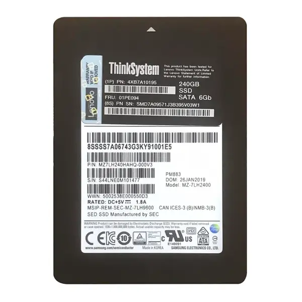 01PE094 Lenovo 240GB SATA 6Gb/s 2.5-Inch Solid State Drive