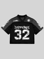 Men's Number 32 Print Short Sleeve Tee, Regular Fit Casual V Neck T-shirt for Summer, Sports Jersey, Men's Top for Daily Wear...