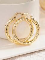Vintage Hoop Earrings, Fashionable Jewelry for Women for Party, Daily Clothing Decor, Trendy All-match & Exquisite Jewelry fo...
