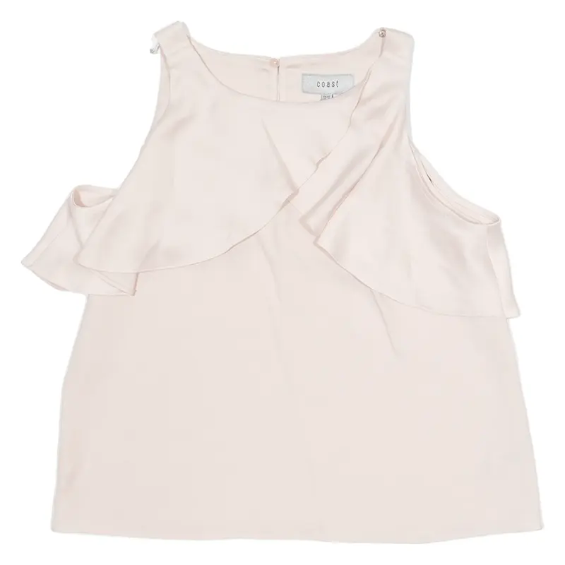 COAST Womens Top Pink Off Shoulder UK 10