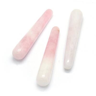 Natural Rose Quartz Massage Sticks