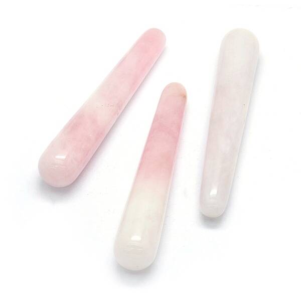 Natural Rose Quartz Massage Sticks