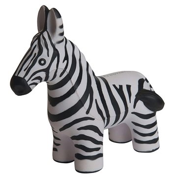 150 Custom Zebra Stress Reliever - Squeezable