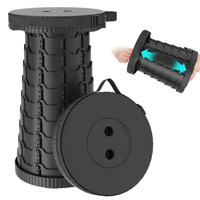Upgraded Collapsible Stool,Portable Stools,Telescoping Stool, Max Load Capacity 400lbs,Suitable for Outdoor Picnic Camping Ga...
