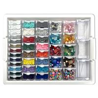KCALEFV Multi-grid Diamond Arts Painting Storage Box, Diamond Arts Painting Beads Jewelry Storage Box, DIY Faux Diamonds & Ge...