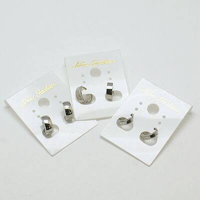 Tarnish Resistant Fashion 304 Stainless Steel Huggie Hoop Earrings