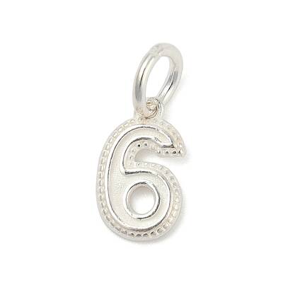 Number Series 925 Sterling Silver Charms