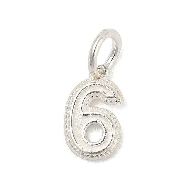 Number Series 925 Sterling Silver Charms