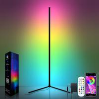 RGB Corner Floor Lamp  16 Million Color Music Sync Changing  LED Corner Lamp with Remote & APP Control Smart Modern Floor Lam...