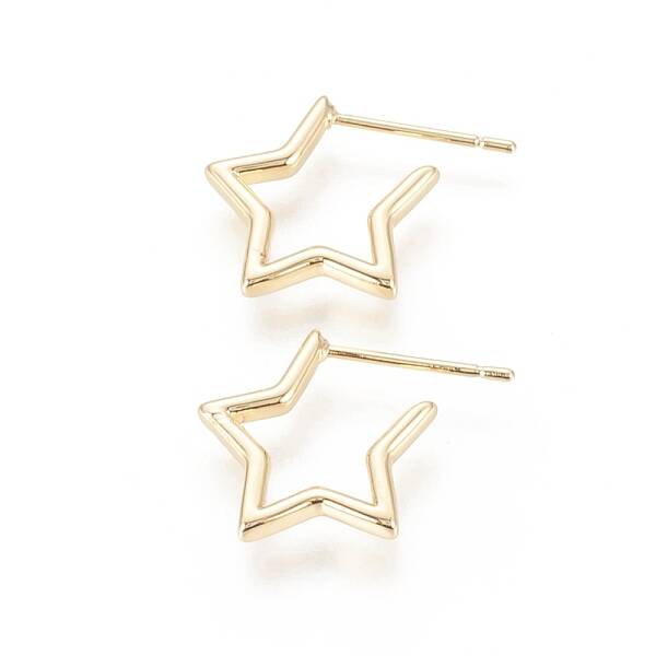 Brass Stud Earrings