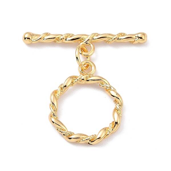 Rack Plating Brass Toggle Clasps