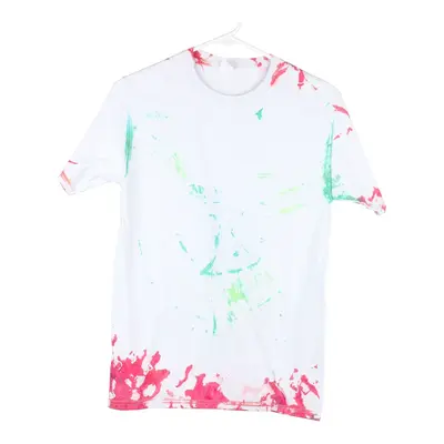 Hanes Tie-Dye T-Shirt - Small White Cotton
