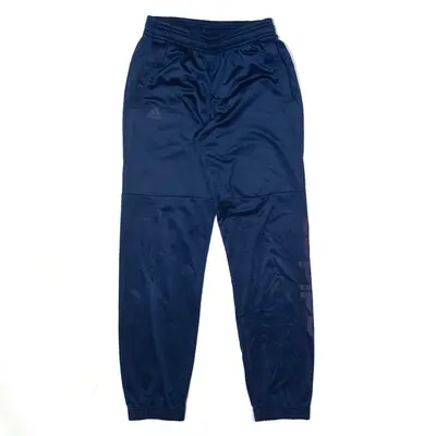 ADIDAS Track Pants Blue Tapered Mens S W24 L25