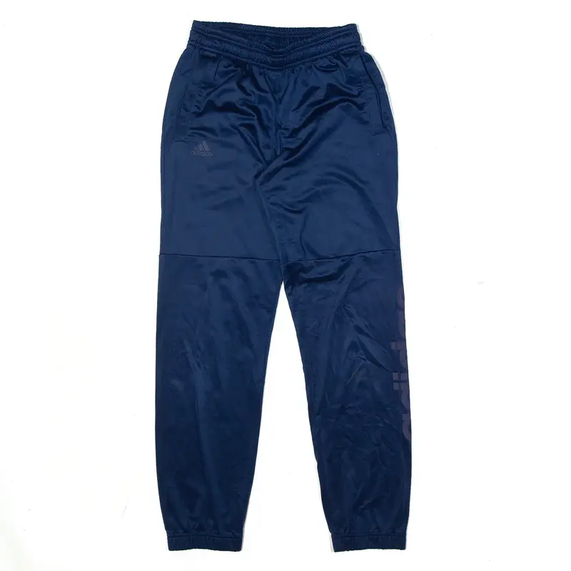 ADIDAS Track Pants Blue Tapered Mens S W24 L25