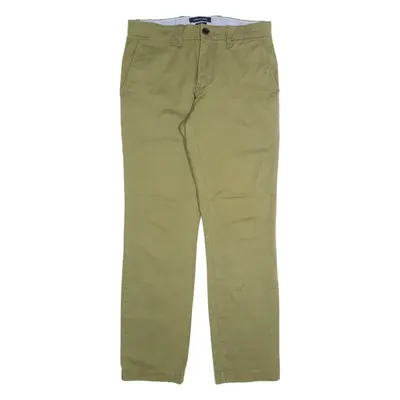 TOMMY HILFIGER Chino Mens Trousers Green Regular Straight W29 L30