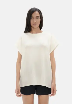 Muscat - Bold Shoulder Tee - Powder | Size: S