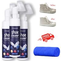 COKLEAN Water-Free Shoe Cleaner, Integrated Brush Design,Quick Cleansing mousse, For Leather, Whites, suede,canvas,Sneak