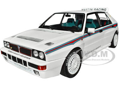 1992 Lancia Delta HF Integrale Evo 1 Martini 6 White with Blue and Red Stripes \