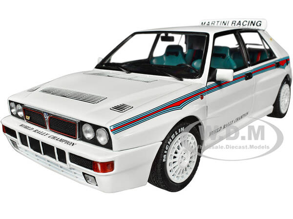 1992 Lancia Delta HF Integrale Evo 1 Martini 6 White with Blue and Red Stripes \