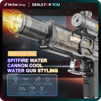 【Fathersdaygifts】2025 New Ultimate Battle Blaster Electric Water Gun, Automatic Squirt Gun with Glowing Realistic Muzzle,...